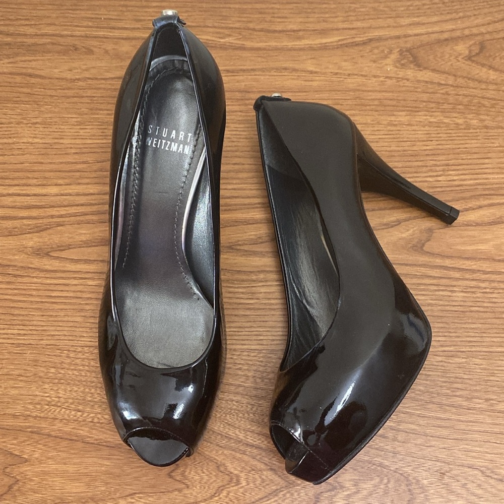 Stuart Weitzman patent leather pump
